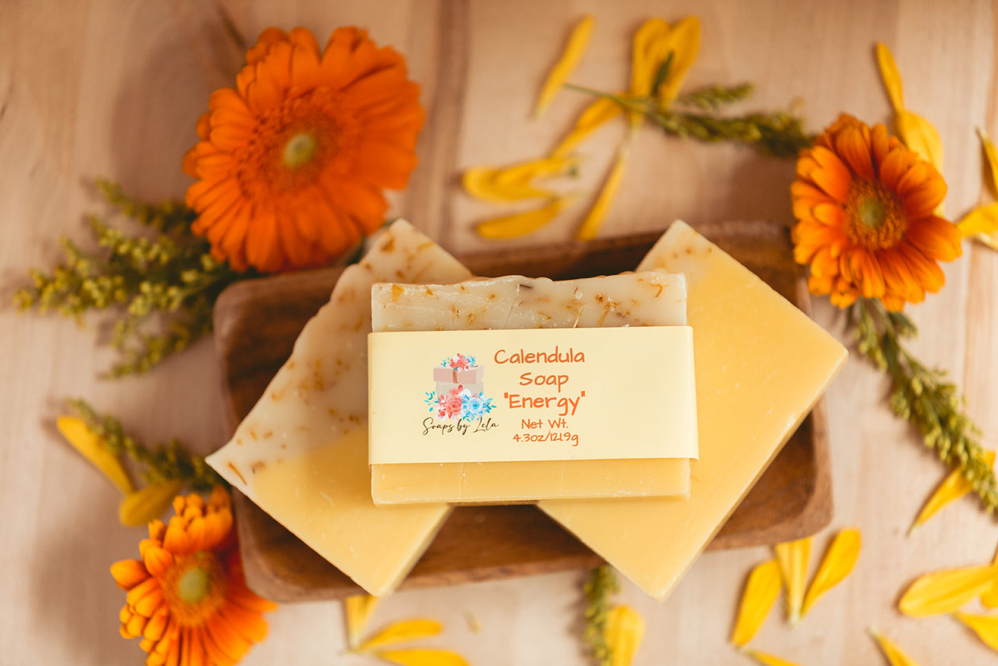 Calendula & Shea Butter Handmade Soap | Gentle, Moisturizing Cleanse