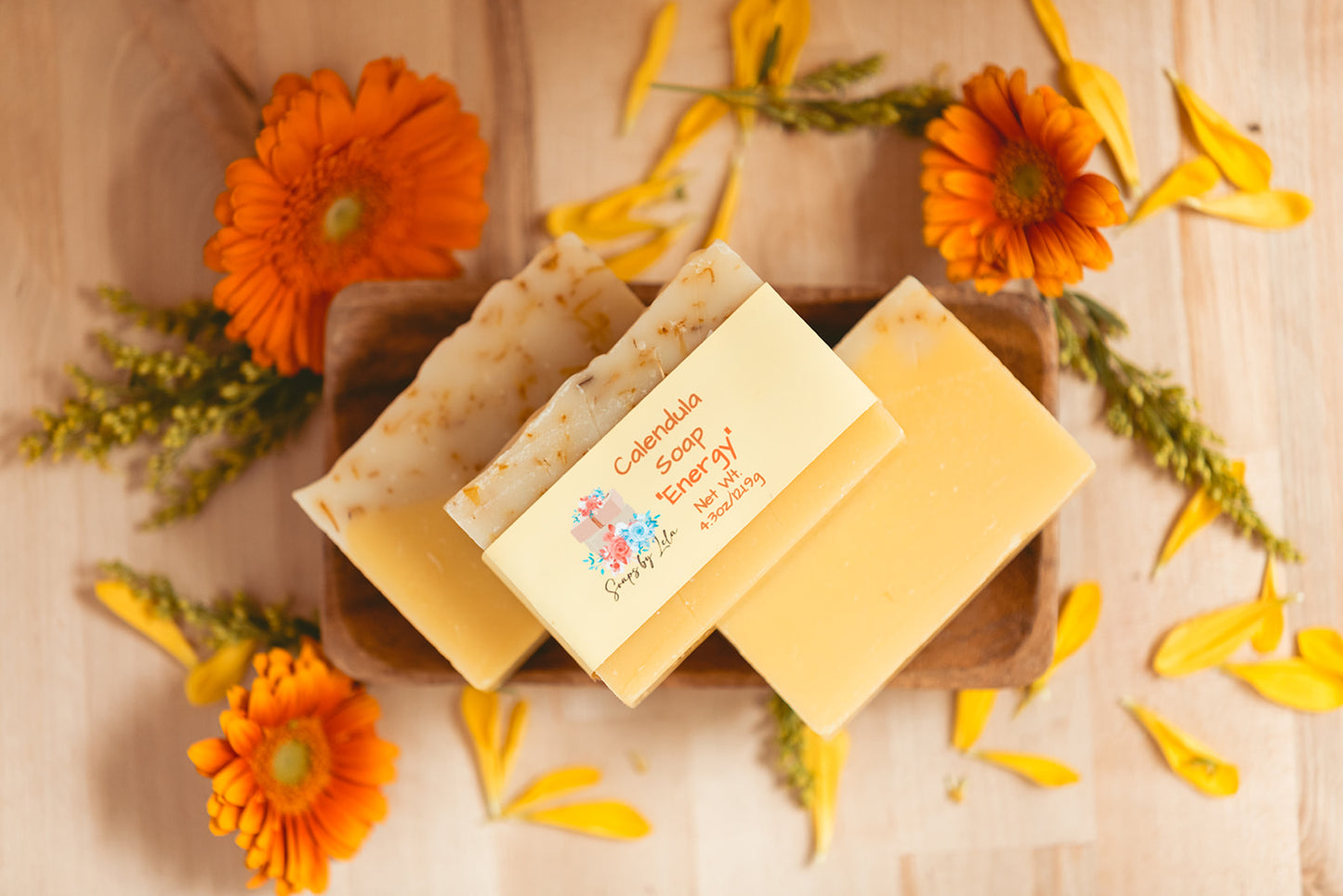 Calendula & Shea Butter Handmade Soap | Gentle, Moisturizing Cleanse