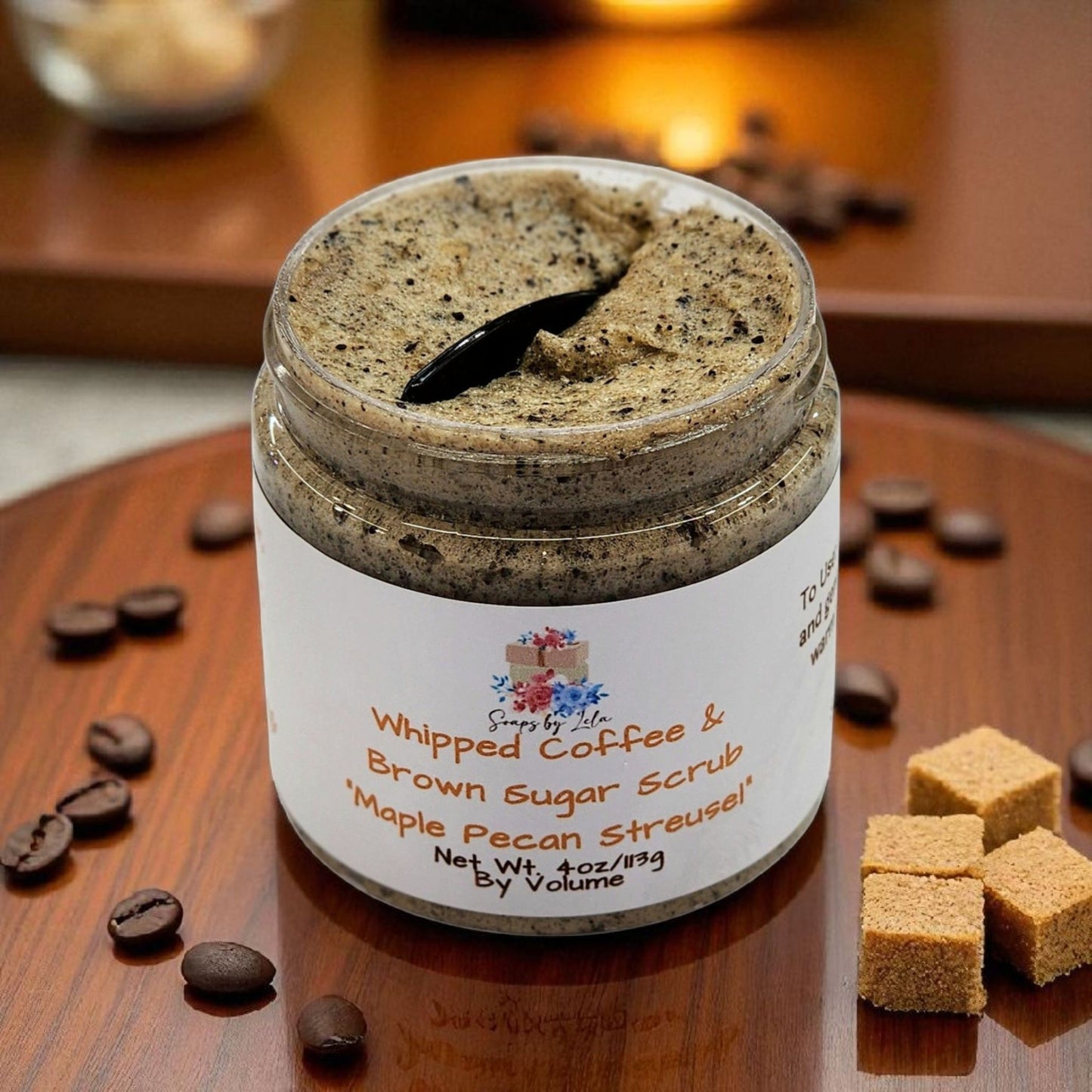 Whipped Coffee Sugar Scrub – Handmade Exfoliating Body Scrub ☕✨