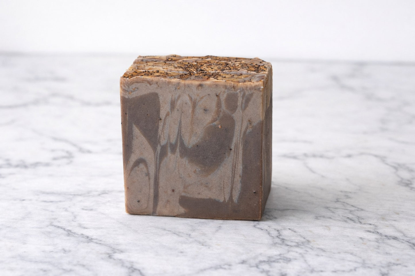 Hazelnut Cappuccino Coffee Soap Bar – Real Coffee Grounds Exfoliating Handmade Soap