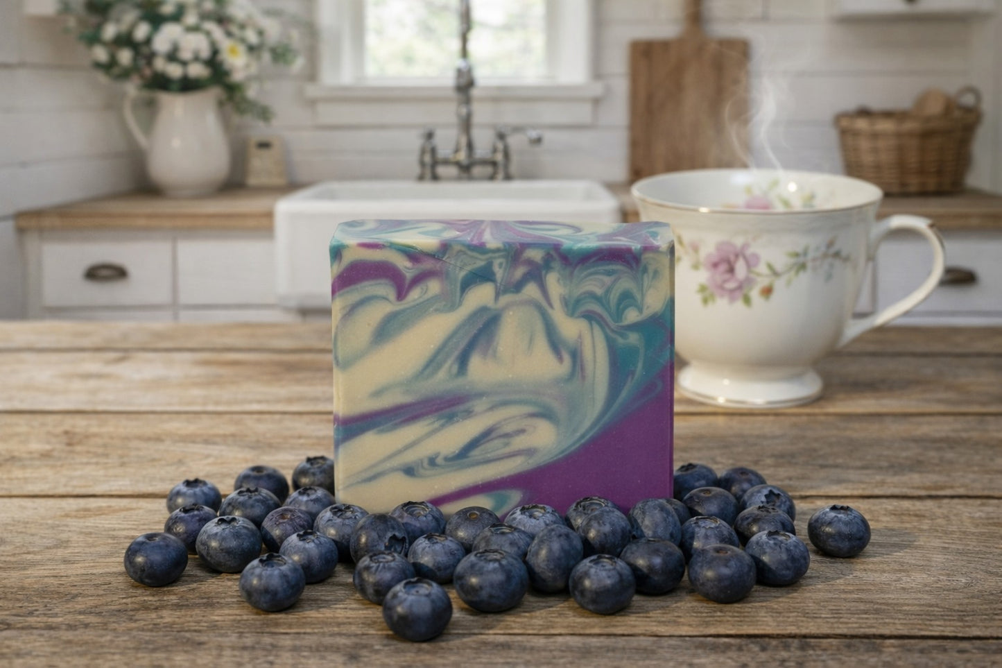 Elderberry Soap Bar – Wild Blueberry Scented Handmade Soap