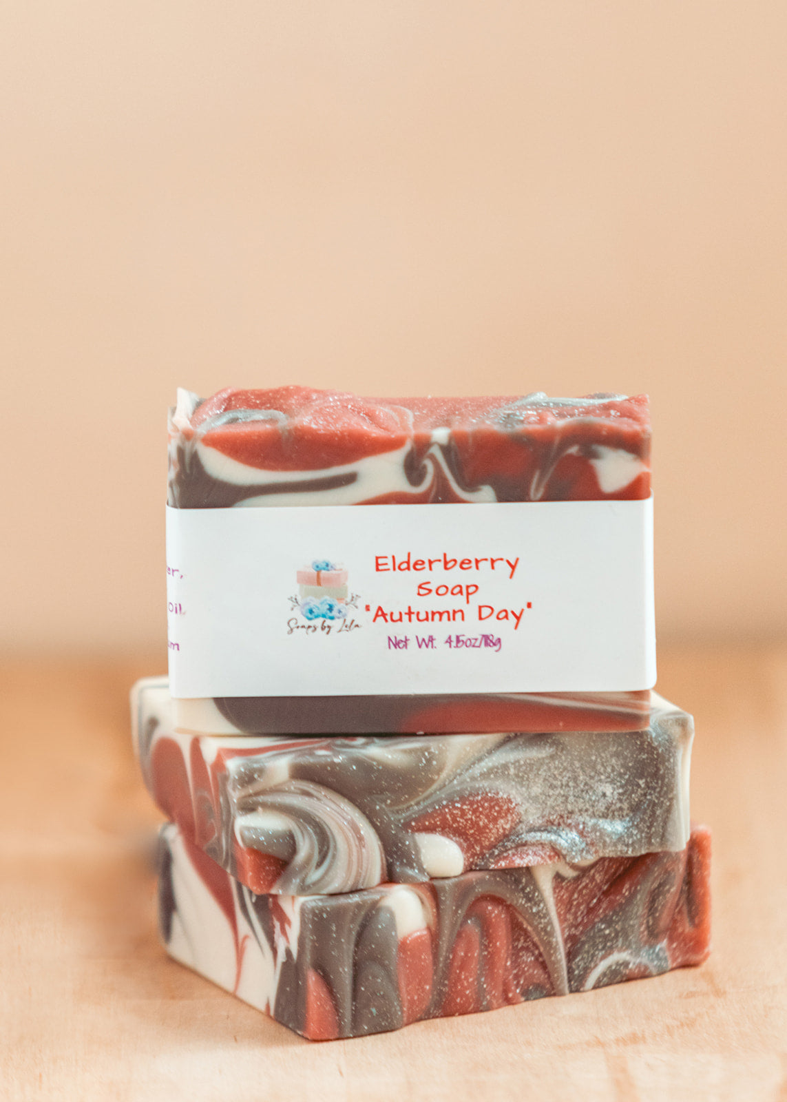 Elderberry Tea Soap – Autumn Day Scent with Sunflower & Hemp Oil | Handmade Natural Soap