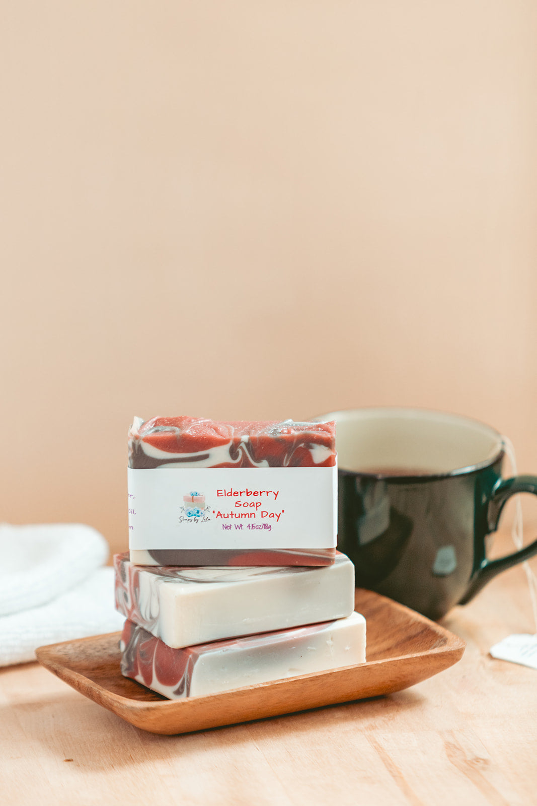 Elderberry Tea Soap – Autumn Day Scent with Sunflower & Hemp Oil | Handmade Natural Soap