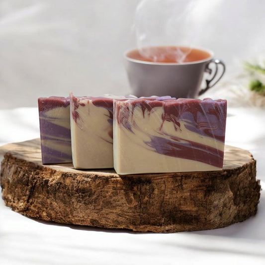 Elderberry Tea Soap – Autumn Day Scent with Sunflower & Hemp Oil | Handmade Natural Soap