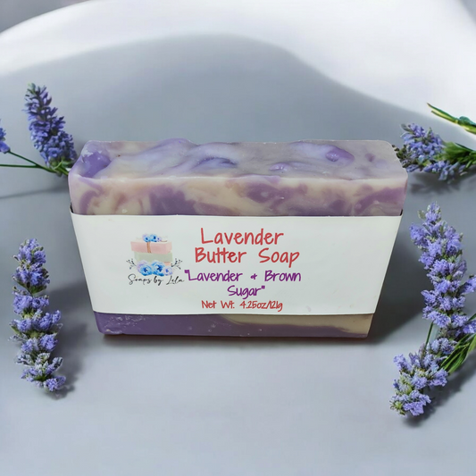 Lavender Butter Handmade Soap | Moisturizing Shea & Cocoa Butter Soap