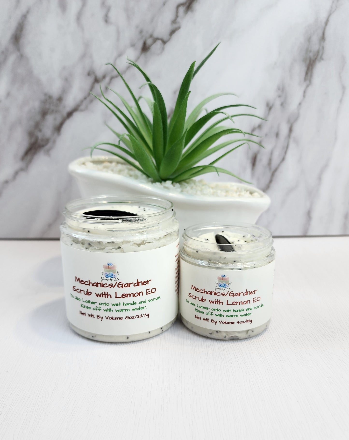 Mechanic & Gardener Hand Scrub – Exfoliating Lemon Pumice Whipped Soap for Odor-Removing Deep Clean