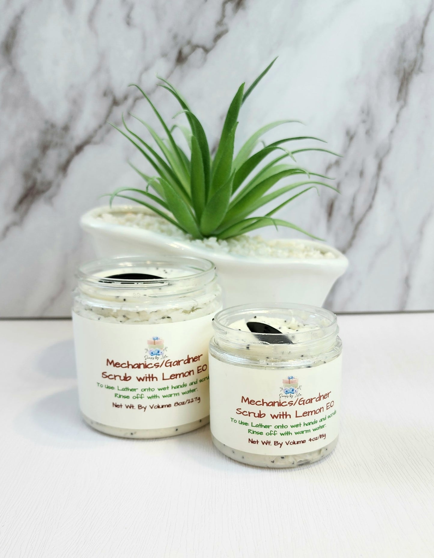 Mechanic & Gardener Hand Scrub – Exfoliating Lemon Pumice Whipped Soap for Odor-Removing Deep Clean