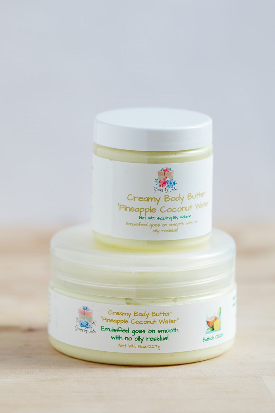 Body Butter Emulsified – Ultra Hydrating Avocado, Shea & Kokum Blend – Natural Moisturizer for Soft, Smooth Skin