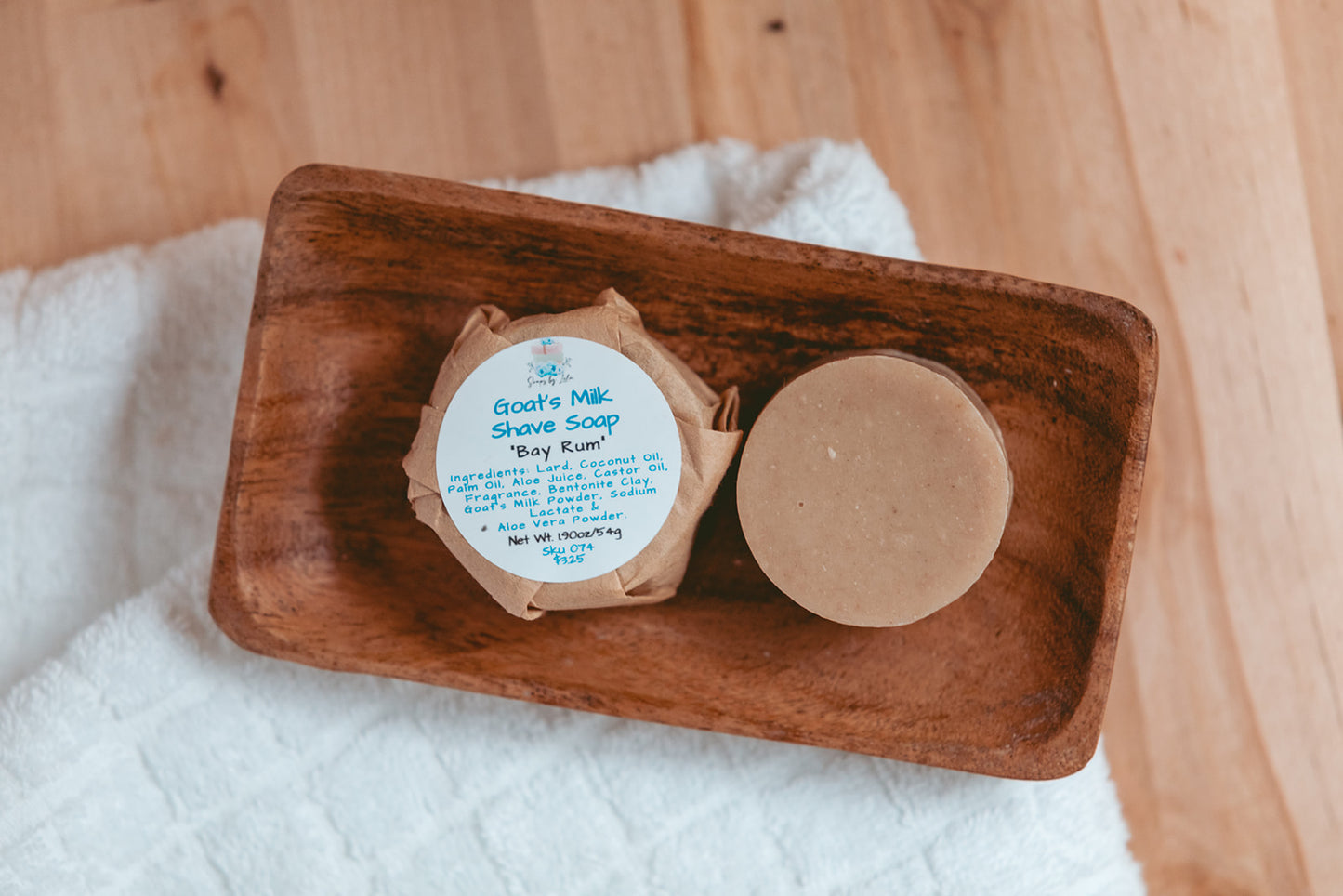 Shave Soap Handmade |Bentonite Clay, Aloe Vera & Goat’s Milk | Small Batches