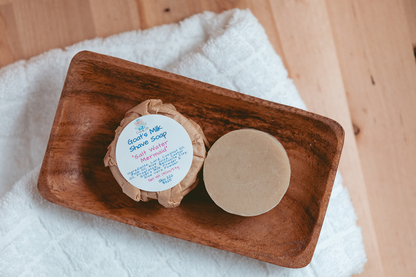 Shave Soap Handmade |Bentonite Clay, Aloe Vera & Goat’s Milk | Small Batches