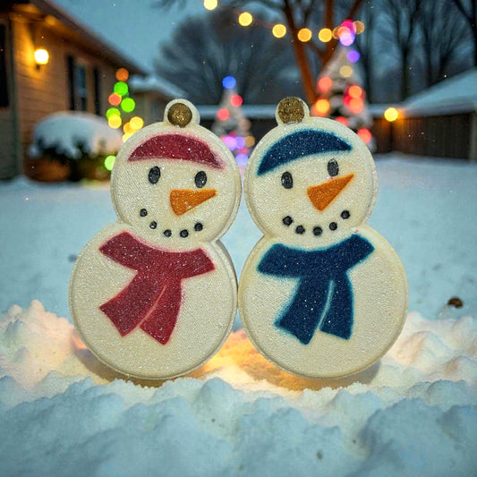 Snowman Bath Bomb – Colorful Foamy Bath Fizzy | Goji Berry Bliss