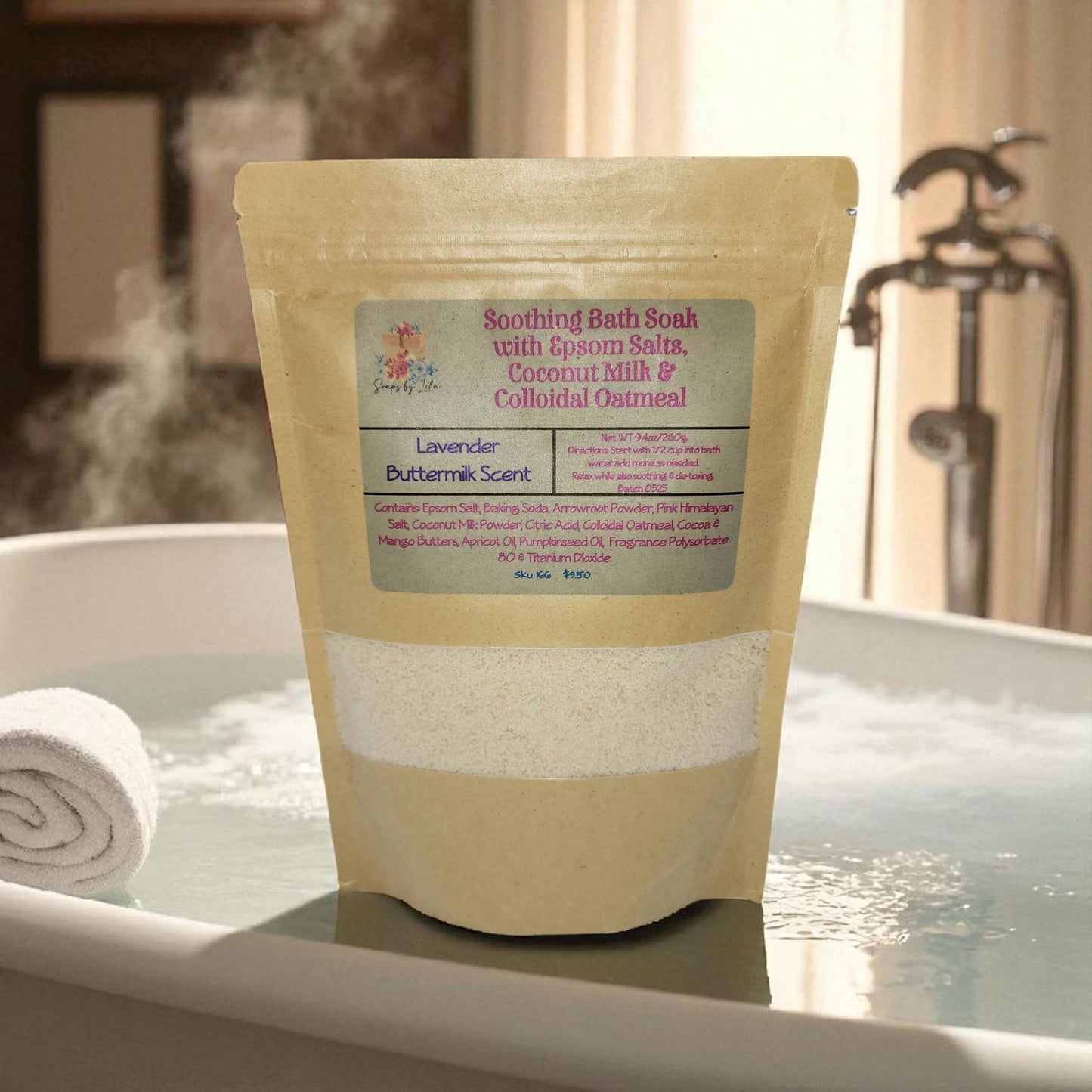Bath Soak | Relaxing & Moisturizing Mineral Bath Soak | Luxury Multi-Use